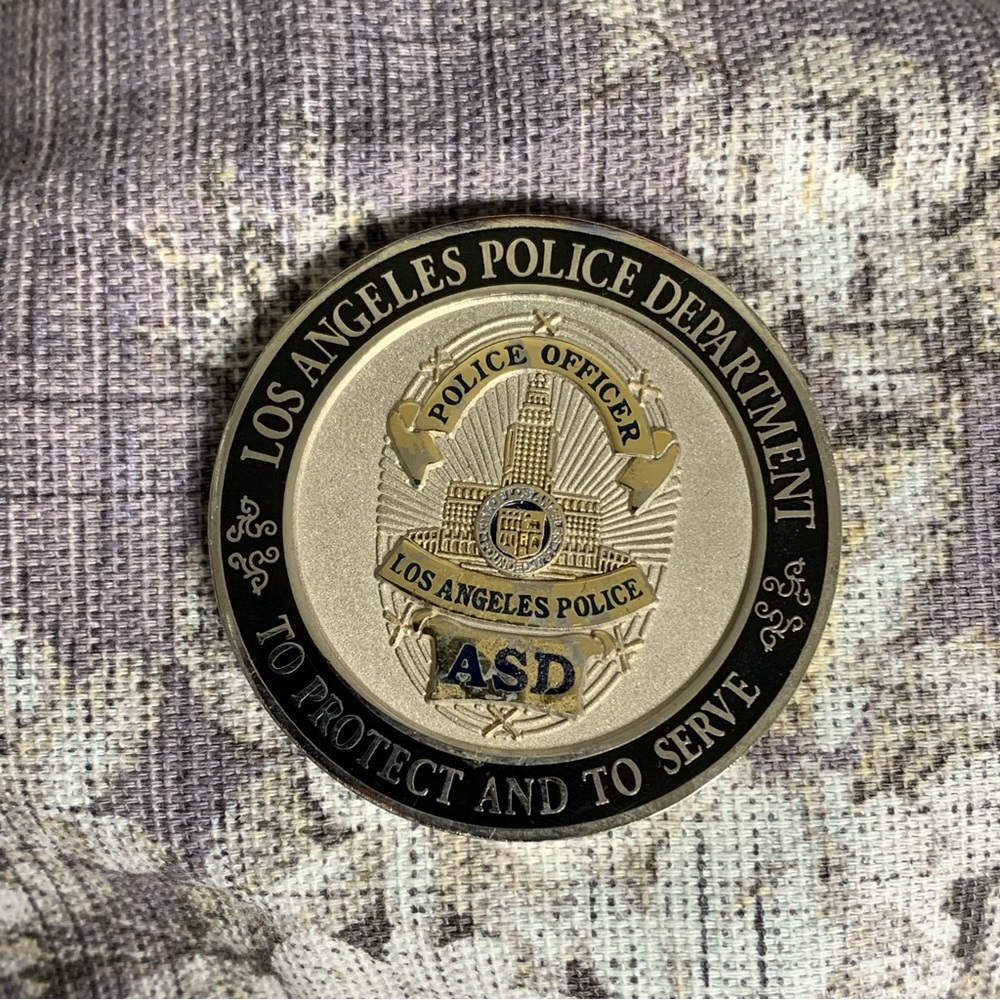 LAPD Los Angeles Police Air Support Division Challenge Coin